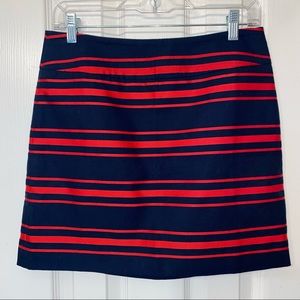 LOFT : skirt : red and blue : size 4P